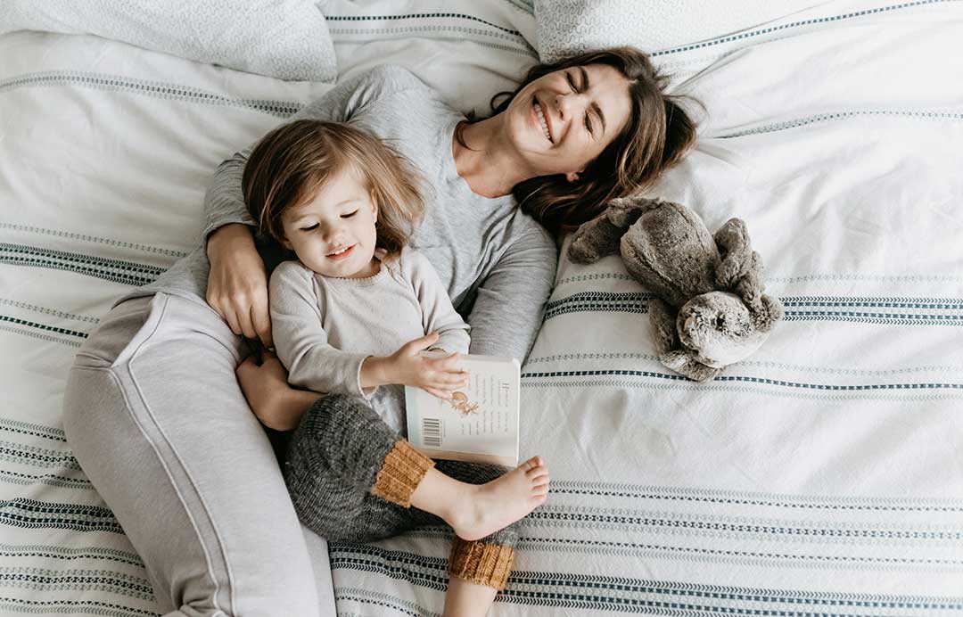 Gen enjoying with her daughter Odette